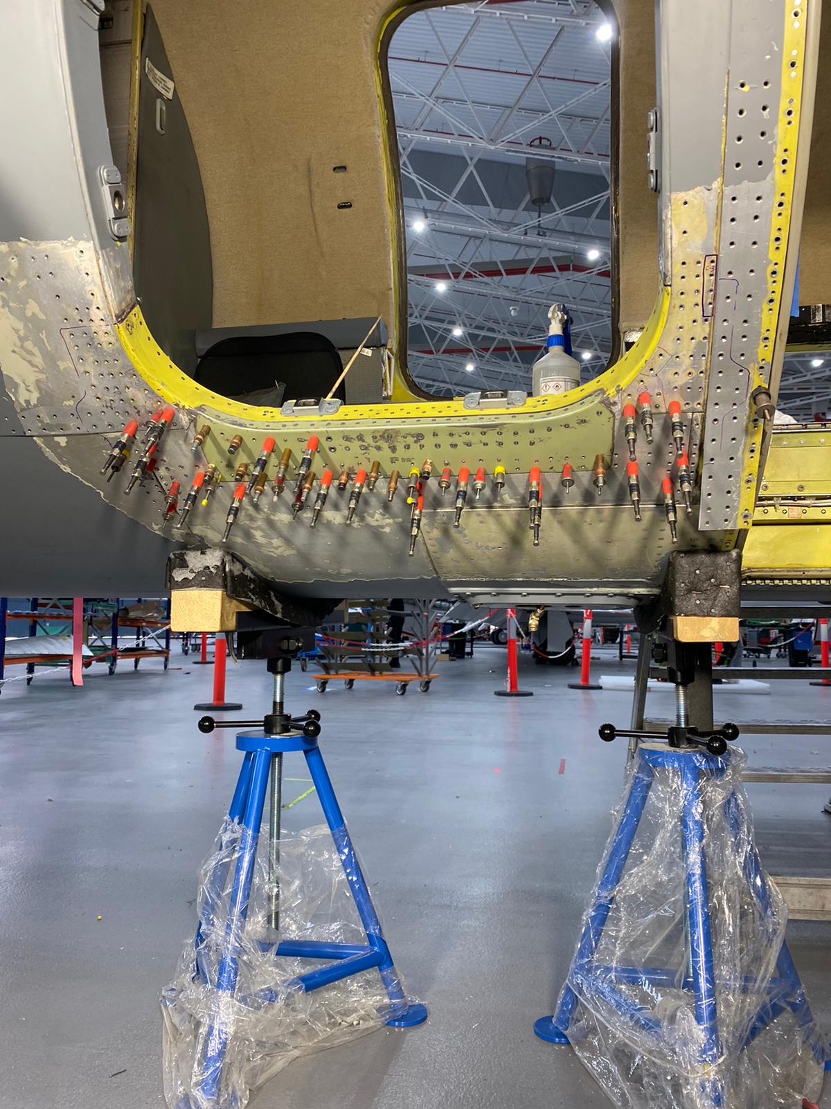 Executing sheet metal work related to structural modifications