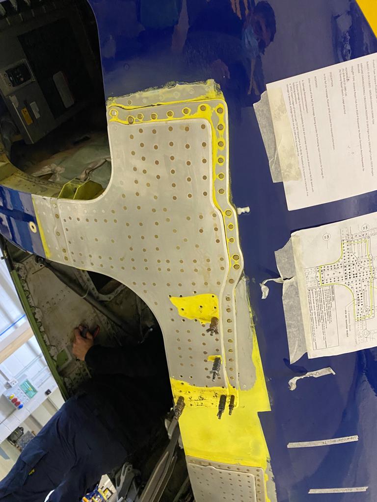 Providing engineering support and planning for aircraft structural repairs